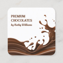 Tarjeta De Visita Cuadrada Master Chocolatier