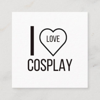 TARJETA DE VISITA CUADRADA ME ENCANTA EL COSPAY