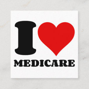 TARJETA DE VISITA CUADRADA ME ENCANTA MEDICARE