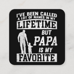 Tarjeta De Visita Cuadrada Me han llamado muchos nombres, pero papá, padre