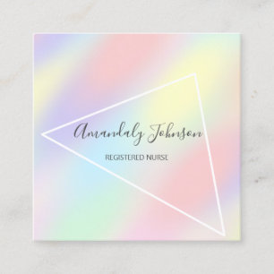Tarjeta De Visita Cuadrada Médica de Salud de Enfermeras Registradas en Fisic