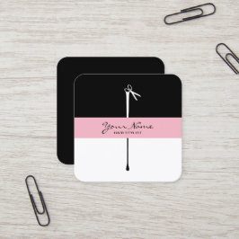 Tarjeta De Visita Cuadrada MELTPOINT Scissors Hair Stylist