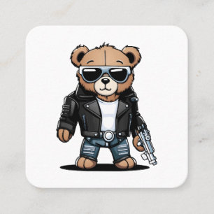 Tarjeta De Visita Cuadrada Memes de Teddy Adorables