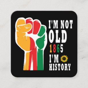 Tarjeta De Visita Cuadrada Mes de la Historia Negra Celebrando el Ascenso Jun