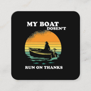 Tarjeta De Visita Cuadrada Mi Barco No Funciona Con Gracias
