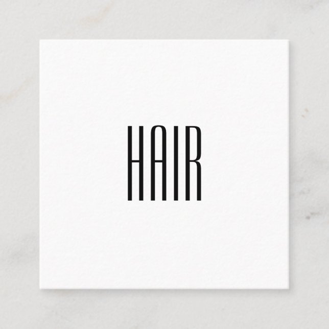 Tarjeta De Visita Cuadrada Minimalism elegante (Anverso)