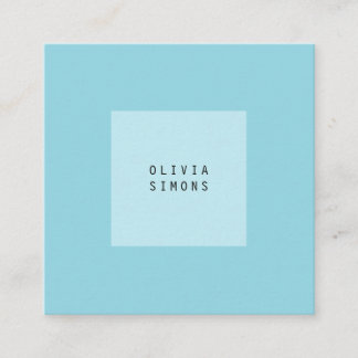 Tarjeta De Visita Cuadrada Minimalist Business Cards