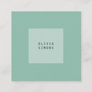 Tarjeta De Visita Cuadrada Minimalist Business Cards