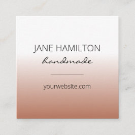 Tarjeta De Visita Cuadrada Minimalista moderno simple