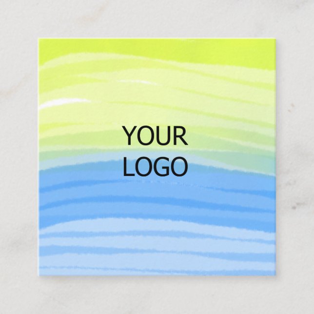 TARJETA DE VISITA CUADRADA MÍNIMO SENCILLO AGREGAR EL TEXTO DE SU PERSONALIZA (Anverso)