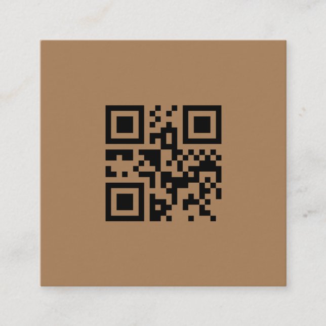 TARJETA DE VISITA CUADRADA MÍNIMO SENCILLO AGREGAR EL TEXTO DE SU PERSONALIZA (Anverso)