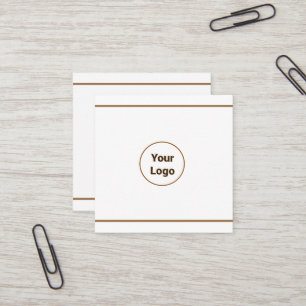 TARJETA DE VISITA CUADRADA MÍNIMO SENCILLO AGREGAR EL TEXTO DE SU PERSONALIZA