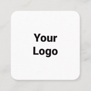 TARJETA DE VISITA CUADRADA MÍNIMO SENCILLO AGREGAR EL TEXTO DE SU PERSONALIZA