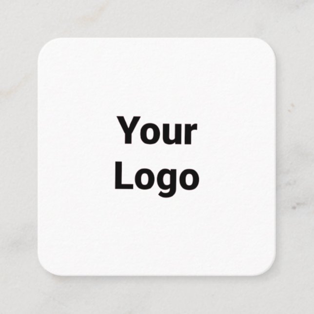 TARJETA DE VISITA CUADRADA MÍNIMO SENCILLO AGREGAR EL TEXTO DE SU PERSONALIZA (Anverso)