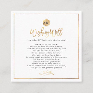 Tarjeta De Visita Cuadrada Moda+Tarjetas de felicitación Gold modernas