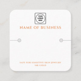 Tarjeta De Visita Cuadrada Modern Bracelet QR Logo display holder