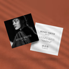 Tarjeta De Visita Cuadrada Modern Minimalist Simple Professional 