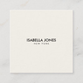 Tarjeta De Visita Cuadrada Modern Minimalist Square Kraft Business Card