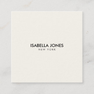 Tarjeta De Visita Cuadrada Modern Minimalist Square Kraft Business Card