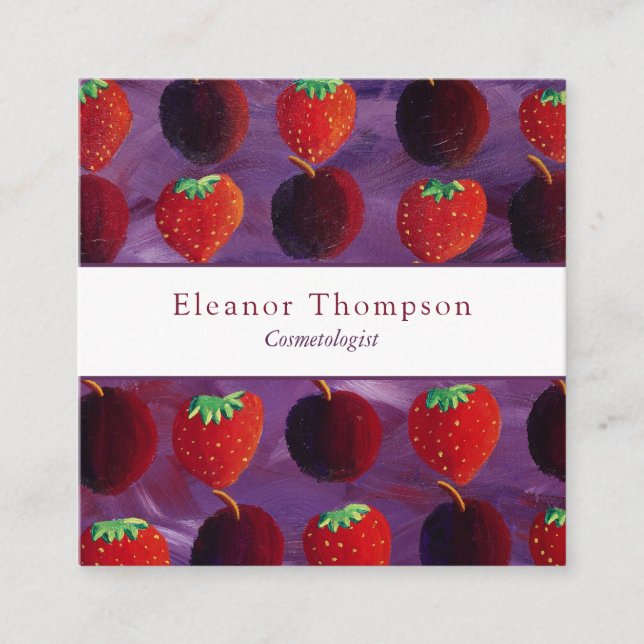 Tarjeta De Visita Cuadrada Modern Square Professional (Anverso)