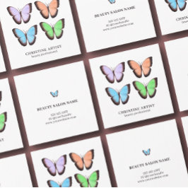 Tarjeta De Visita Cuadrada Moderna Belleza Minimalista Profesional