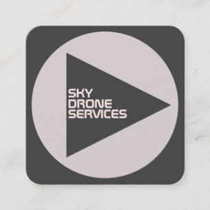 Tarjeta De Visita Cuadrada Moderna edición gris de cubierta redondeada de in