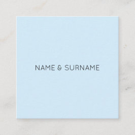 Tarjeta de visita cuadrada moderna minimalista de