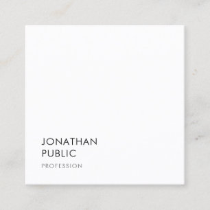 Tarjeta De Visita Cuadrada Moderna plantilla de diseño Minimalista elegante a