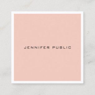 Tarjeta De Visita Cuadrada Moderna Plantilla Simple Elegante Diseño Minimalis