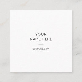 Tarjeta de visita cuadrada moderna simple
