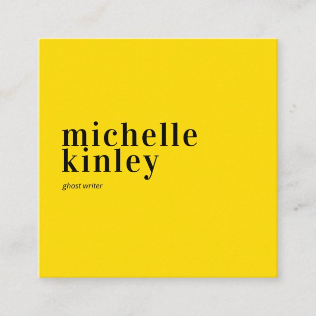 Tarjeta De Visita Cuadrada Moderna y elegante red profesional (Anverso)