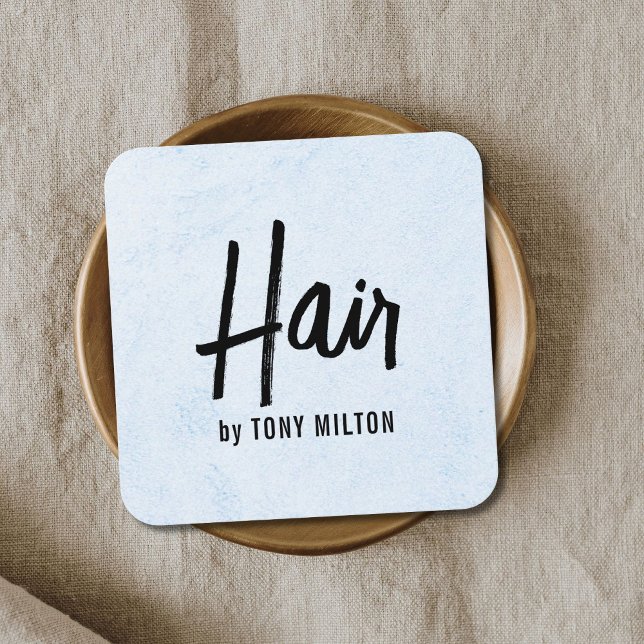 Tarjeta De Visita Cuadrada Moderna y elegante Textura LighAzul negrita Estilo (Subido por el creador)