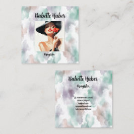 Tarjeta De Visita Cuadrada Moderne 