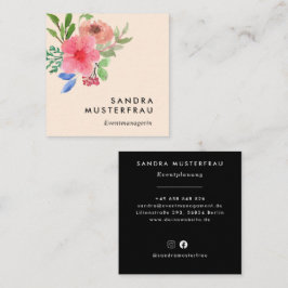 Tarjeta De Visita Cuadrada Moderne Professionelle Quadratische Visitenkarte