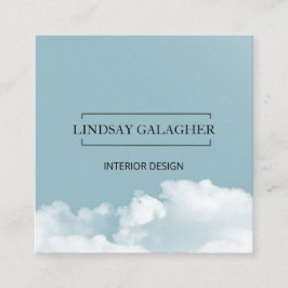 Tarjeta De Visita Cuadrada Moderne Wolken Himmel