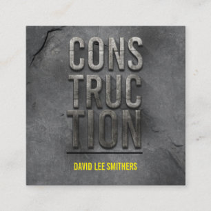 Tarjeta De Visita Cuadrada Modernización de la construcción y el contratista