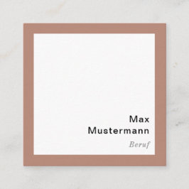 Tarjeta De Visita Cuadrada Moderno