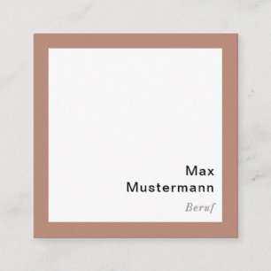 Tarjeta De Visita Cuadrada Moderno