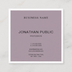 Tarjeta De Visita Cuadrada Moderno diseño Minimalista creativo a la moda