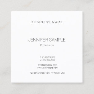 Tarjeta De Visita Cuadrada Moderno Elegante Template Lujoso Hermoso