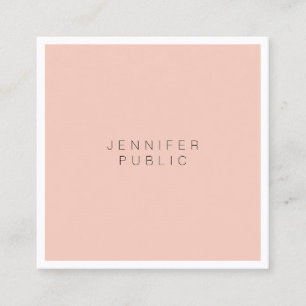 Tarjeta De Visita Cuadrada Moderno Minimalista Elegante Simple Profesional Lu