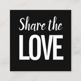 Tarjeta De Visita Cuadrada Moderno moderno moderno remitir a un amigo / tarje