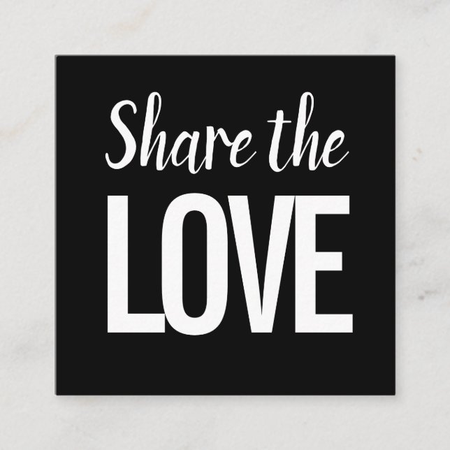 Tarjeta De Visita Cuadrada Moderno moderno moderno remitir a un amigo / tarje (Anverso)