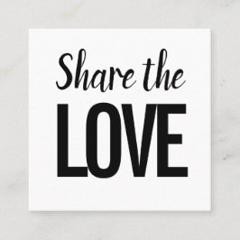 Tarjeta De Visita Cuadrada Moderno moderno moderno remitir a un amigo / tarje