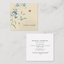 Moderno Vintage Simple Bee Honey Bell Flower Carto