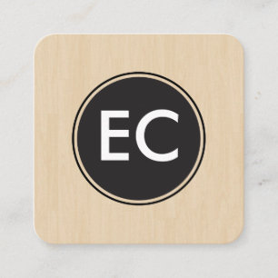 Tarjeta De Visita Cuadrada Monograma