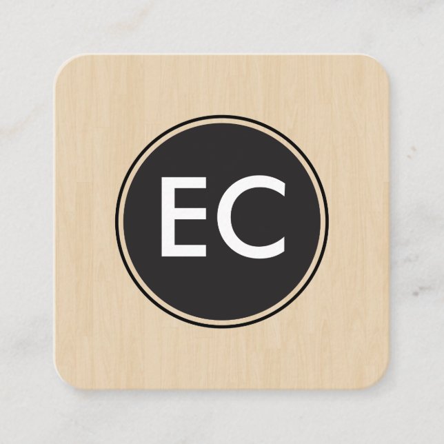 Tarjeta De Visita Cuadrada Monograma (Anverso)