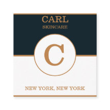 Monograma del Salón de Belleza Blue Goldish