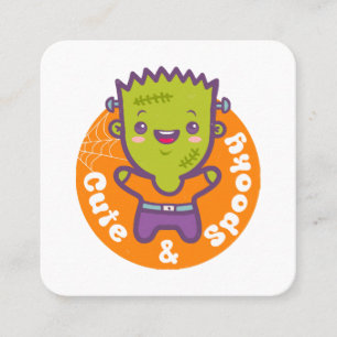 Tarjeta De Visita Cuadrada monstruo de Frankenstein