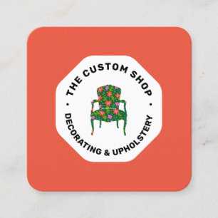 Tarjeta De Visita Cuadrada Muebles tapicería y decoración de hogar Square Bu